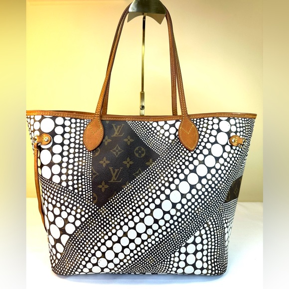 Louis Vuitton Monogram Waves Neverfull Limited Edition Yayoi Kusama 2012 COA